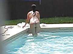 Voyeur Schwimmbad milf
